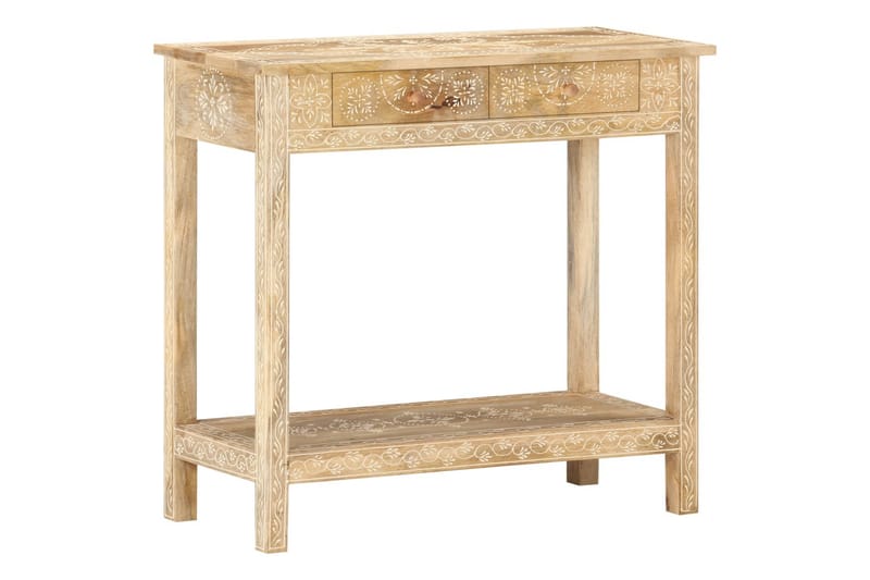 Konsolbord 80x35x74 cm massivt mangotræ - Brun - Lampebord - Bakkebord & små borde