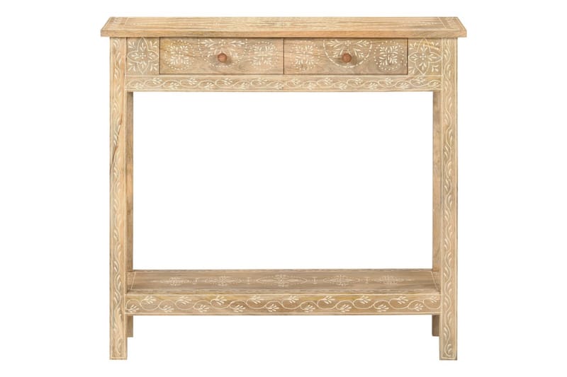 Konsolbord 80x35x74 cm massivt mangotræ - Brun - Møbler - Borde - Aflastningsbord - Lampebord
