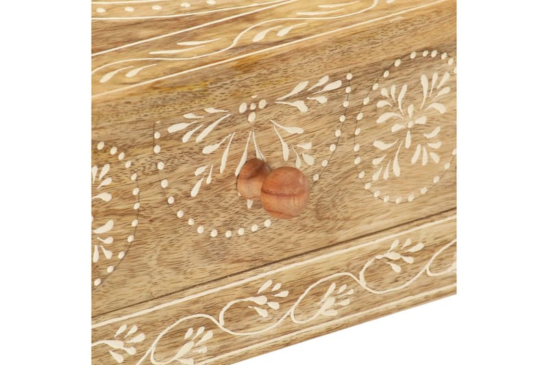 Konsolbord 80x35x74 cm massivt mangotræ - Brun - Lampebord - Bakkebord & små borde