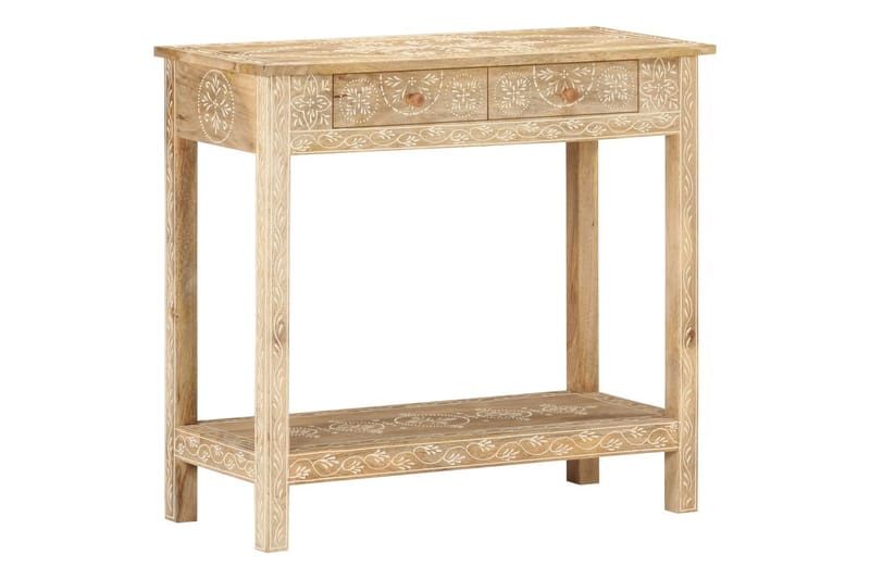 Konsolbord 80x35x74 cm massivt mangotræ - Brun - Møbler - Borde - Aflastningsbord - Lampebord