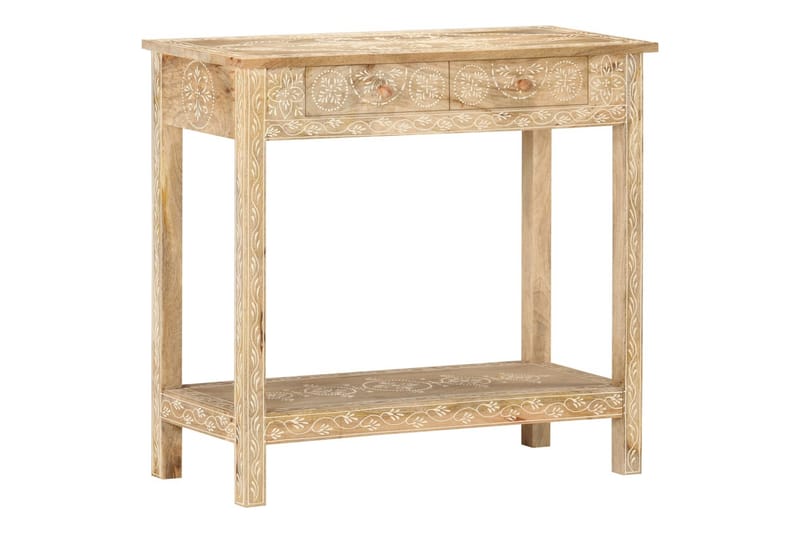 Konsolbord 80x35x74 cm massivt mangotræ - Brun - Møbler - Borde - Aflastningsbord - Lampebord