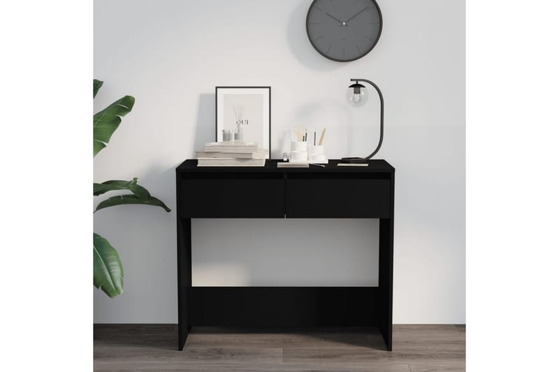 konsolbord 89x41x76,5 cm stål sort - Sort - Møbler - Borde - Aflastningsbord - Konsolbord & sidebord