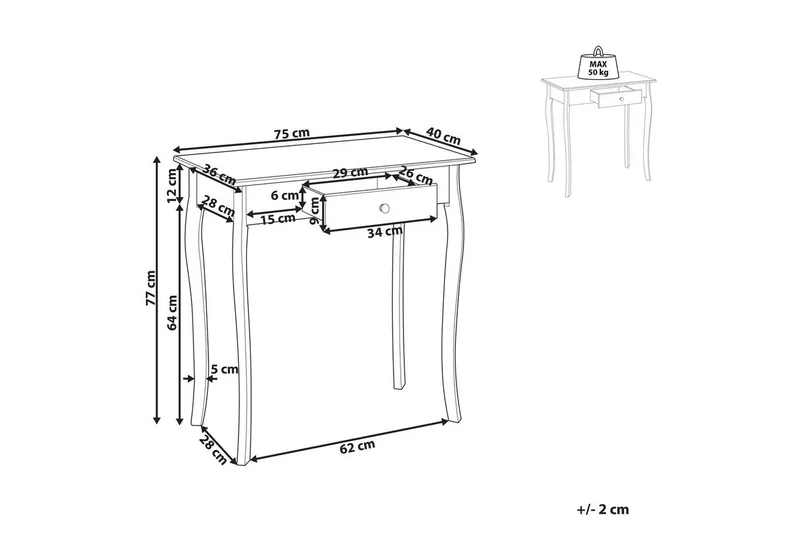 Konsolbord Albia - Møbler - Borde - Aflastningsbord - Entrébord