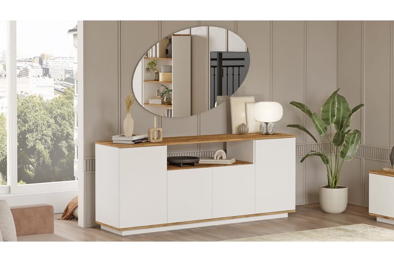 Anari Konsolbord 180 cm - Brun/Hvid - Opbevaring - Opbevaringsmøbler - Skænke & sideboards
