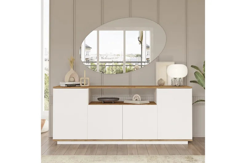 Anari Konsolbord 180 cm, Brun/Hvid