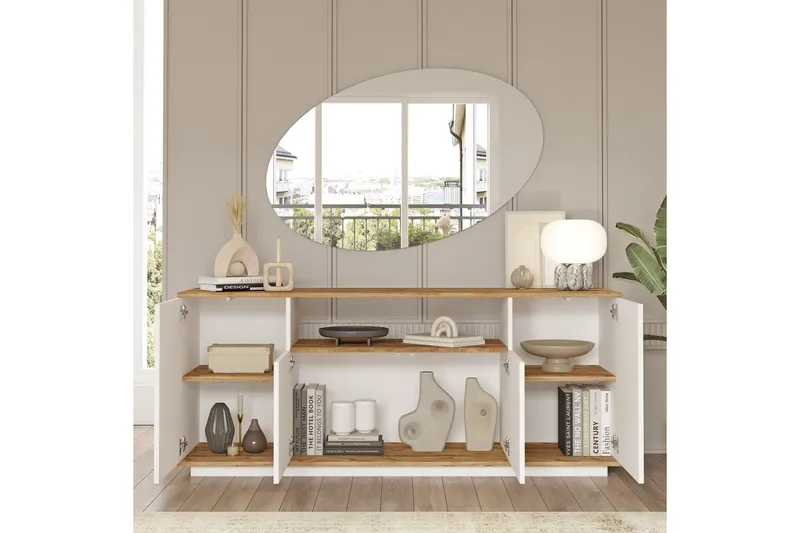 Anari Konsolbord 180 cm - Brun/Hvid - Opbevaring - Opbevaringsmøbler - Skænke & sideboards