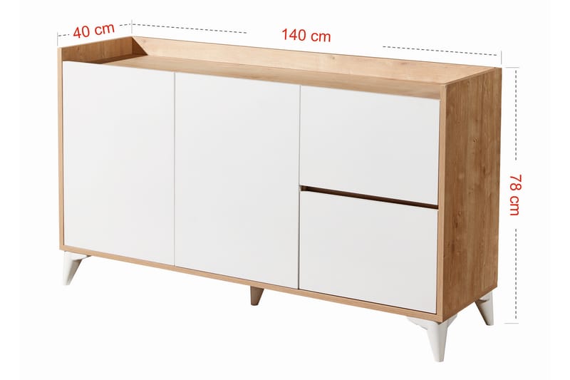 Andifli Konsolbord 140x78 cm - Blå - Møbler - Borde - Aflastningsbord - Konsolbord & sidebord