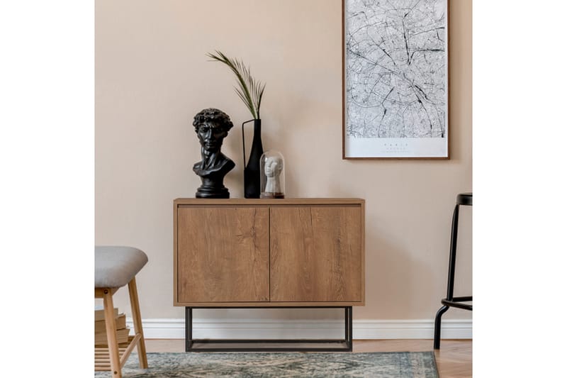 Ardauli Konsolbord 90 cm - Mørkebrun / sort - Møbler - Borde - Aflastningsbord - Konsolbord & sidebord