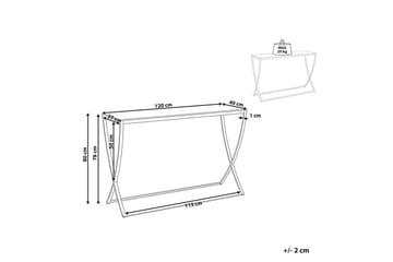 Konsolbord Beliani Ringgold GOLD - Møbler - Borde - Aflastningsbord - Entrébord