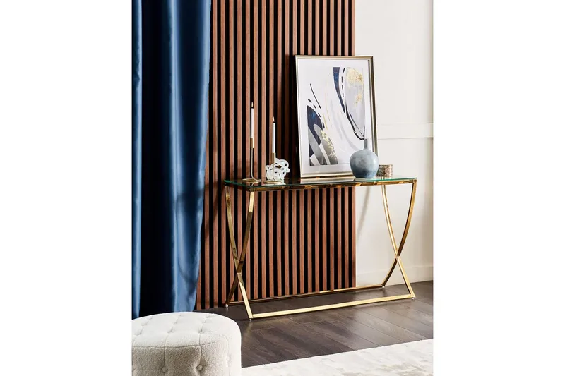 Konsolbord Beliani Ringgold GOLD - Møbler - Borde - Aflastningsbord - Entrébord