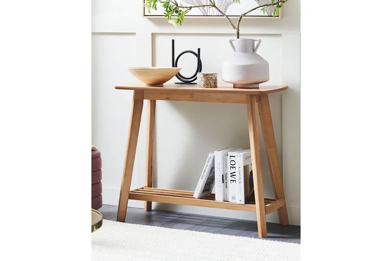 Konsolbord Beliani Tulare Light wood - Møbler - Borde - Aflastningsbord - Entrébord