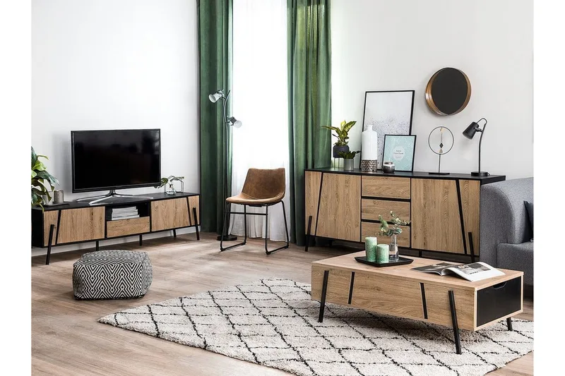 Blackpool konsolbord 177 cm - Træ / natur - Møbler - Borde - Aflastningsbord - Konsolbord & sidebord