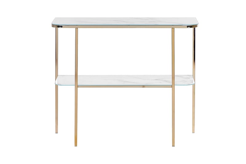 Konsolbord Calvert Hvid, guld - Hvid, guld - Møbler - Borde - Aflastningsbord - Entrébord