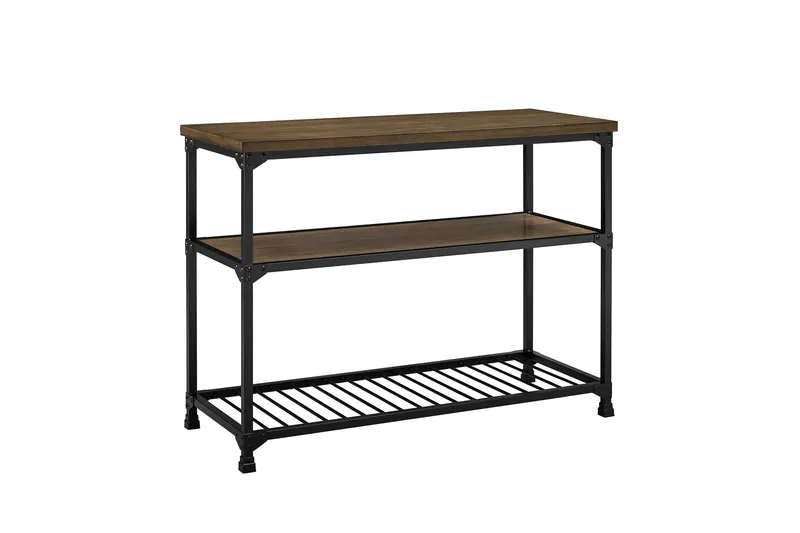 Cassy Konsolbord 121,9 cm Sort/Mørkebrun - Dorel Home - Møbler - Borde - Aflastningsbord - Konsolbord & sidebord