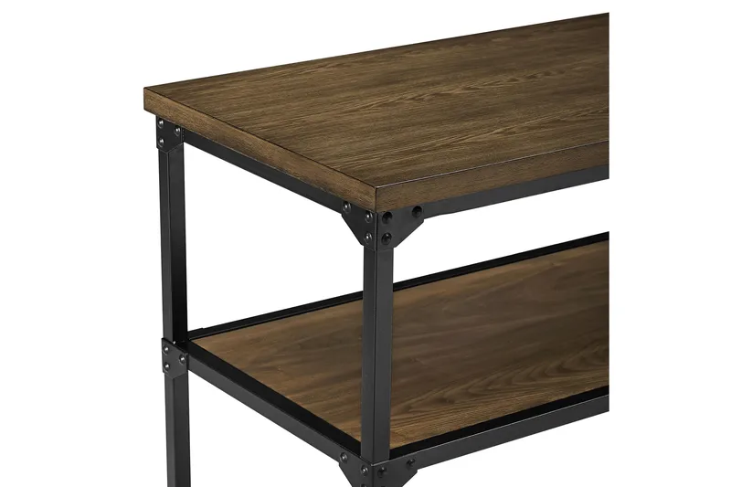 Cassy Konsolbord 121,9 cm Sort/Mørkebrun - Dorel Home - Møbler - Borde - Aflastningsbord - Konsolbord & sidebord