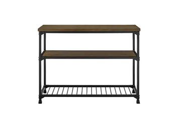 Cassy Konsolbord 121,9 cm Sort/Mørkebrun - Dorel Home - Møbler - Borde - Aflastningsbord - Konsolbord & sidebord