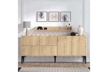 Cerreta Konsolbord 180 cm - Blå / Natur - Møbler - Borde - Aflastningsbord - Konsolbord & sidebord