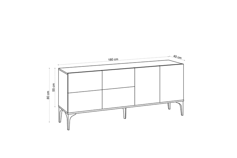 Colldela Konsolbord 180 cm - Natur - Møbler - Borde - Aflastningsbord - Konsolbord & sidebord