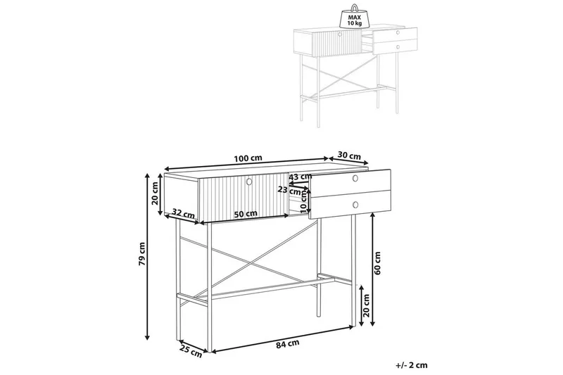 Konsolbord Coventry - Møbler - Borde - Aflastningsbord - Entrébord