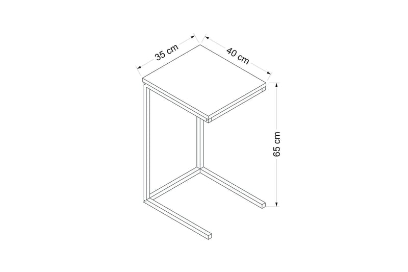 Davin Skænk 35 cm - Valnød finér - Møbler - Borde - Aflastningsbord - Bakkebord & små borde