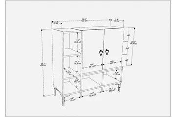 Desgrar Konsolbord 100x100 cm - Sort - Møbler - Borde - Aflastningsbord - Konsolbord & sidebord