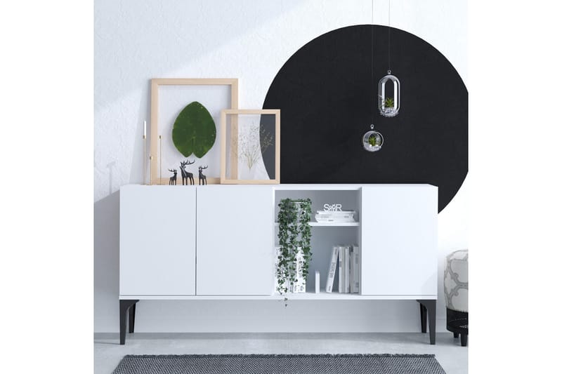 Desgrar Konsolbord 120x80 cm - Hvid - Møbler - Borde - Aflastningsbord - Konsolbord & sidebord