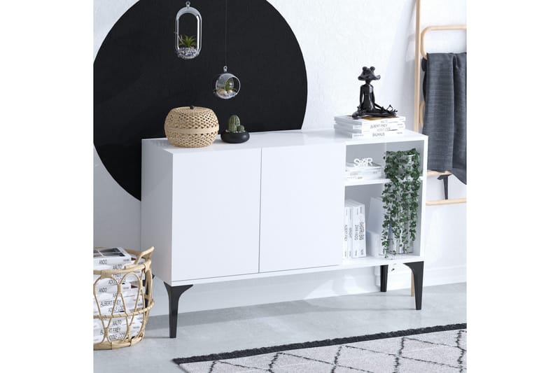 Desgrar Konsolbord 120x80 cm - Hvid - Møbler - Borde - Aflastningsbord - Konsolbord & sidebord