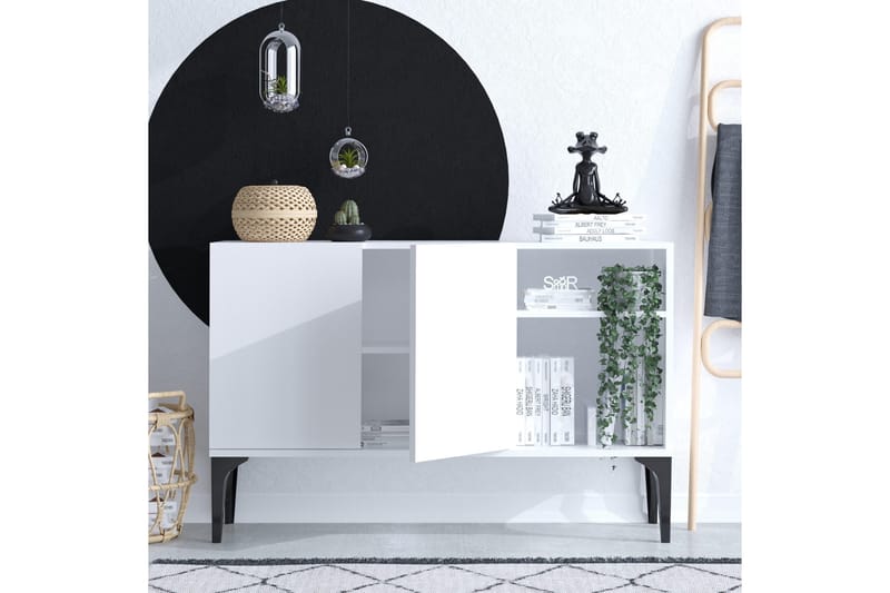 Desgrar Konsolbord 120x80 cm - Hvid - Møbler - Borde - Aflastningsbord - Konsolbord & sidebord