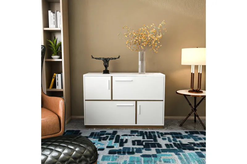 Desgrar Konsolbord 120x81,6 cm - Hvid - Møbler - Borde - Aflastningsbord - Konsolbord & sidebord