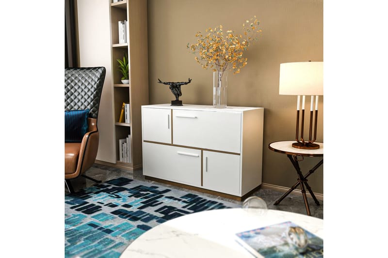 Desgrar Konsolbord 120x81,6 cm - Hvid - Møbler - Borde - Aflastningsbord - Konsolbord & sidebord