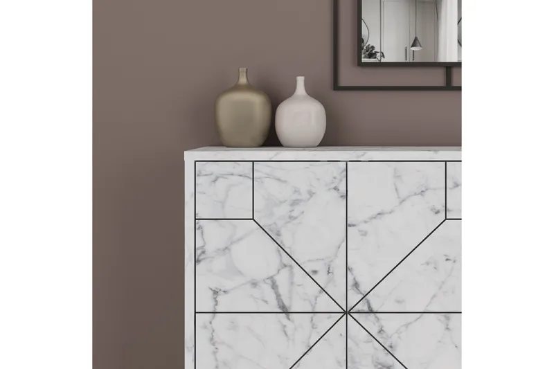 Desgrar Konsolbord 123x62,4 cm - Hvid - Møbler - Borde - Aflastningsbord - Konsolbord & sidebord