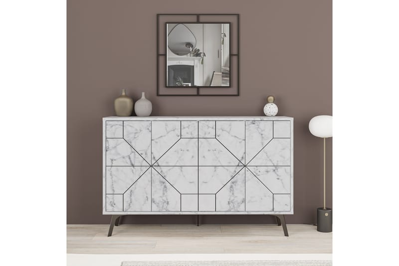 Desgrar Konsolbord 123x62,4 cm - Hvid - Møbler - Borde - Aflastningsbord - Konsolbord & sidebord