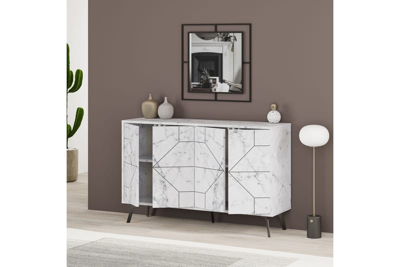 Desgrar Konsolbord 123x62,4 cm - Hvid - Møbler - Borde - Aflastningsbord - Konsolbord & sidebord