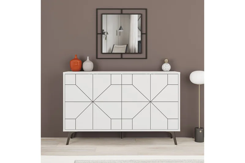 Desgrar Konsolbord 123x62,4 cm - Hvid - Møbler - Borde - Aflastningsbord - Konsolbord & sidebord