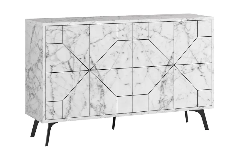 Desgrar Konsolbord 123x62,4 cm, Hvid