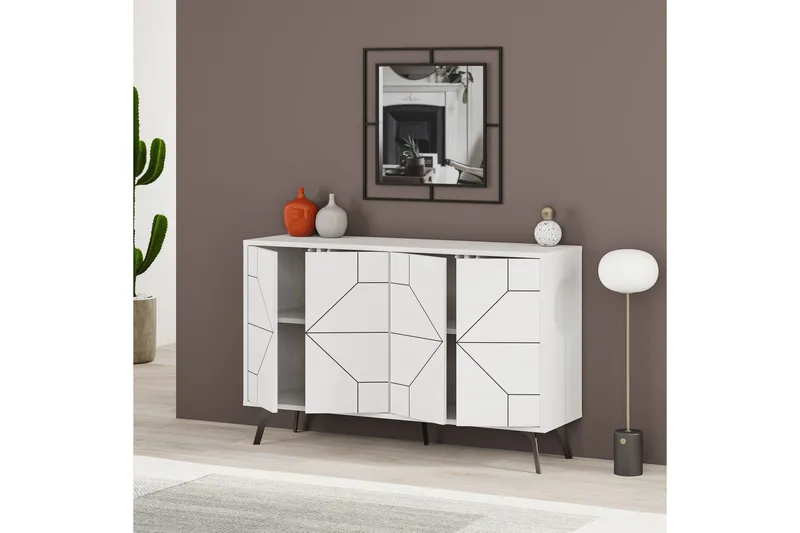 Desgrar Konsolbord 123x62,4 cm - Hvid - Møbler - Borde - Aflastningsbord - Konsolbord & sidebord