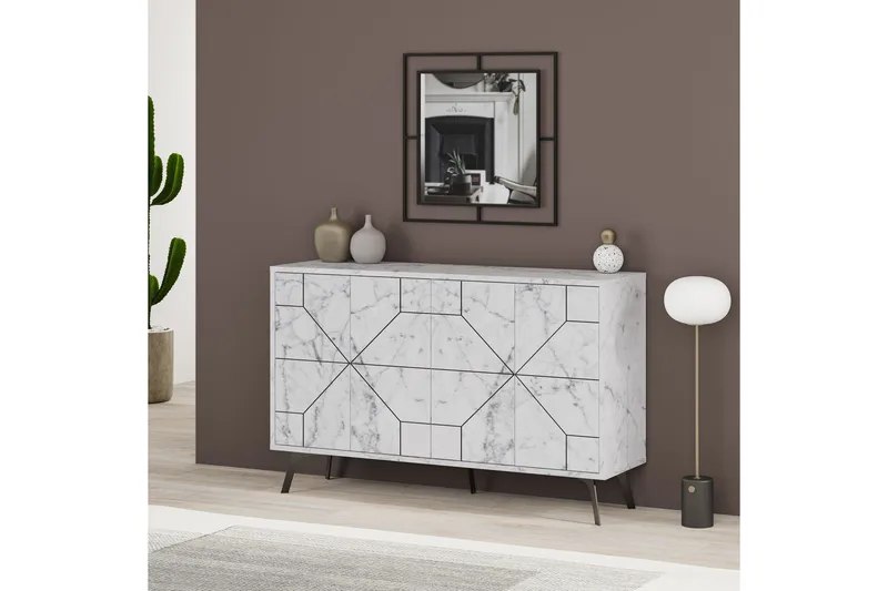 Desgrar Konsolbord 123x62,4 cm - Hvid - Møbler - Borde - Aflastningsbord - Konsolbord & sidebord