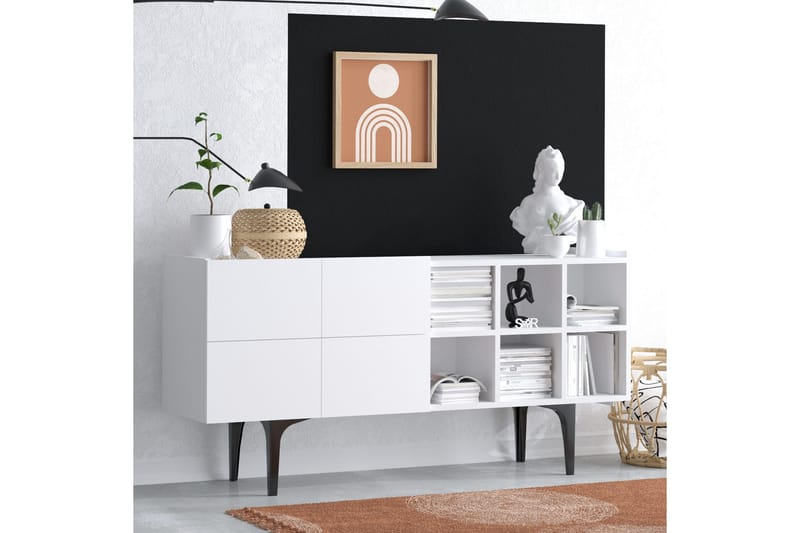 Desgrar Konsolbord 150x75 cm - Hvid - Møbler - Borde - Aflastningsbord - Konsolbord & sidebord