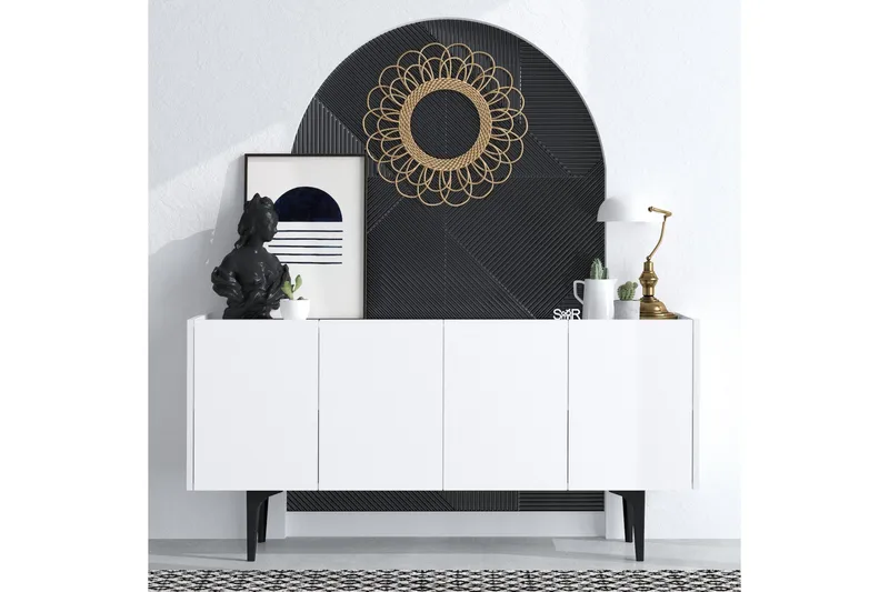 Desgrar Konsolbord 150x75 cm - Hvid - Møbler - Borde - Aflastningsbord - Konsolbord & sidebord