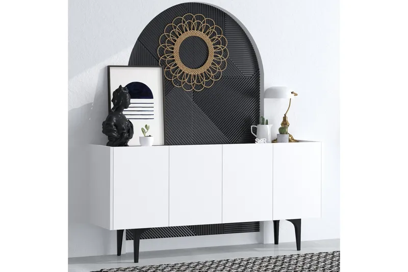 Desgrar Konsolbord 150x75 cm - Hvid - Møbler - Borde - Aflastningsbord - Konsolbord & sidebord