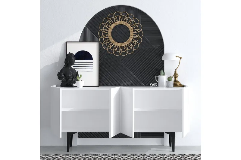 Desgrar Konsolbord 150x75 cm - Hvid - Møbler - Borde - Aflastningsbord - Konsolbord & sidebord