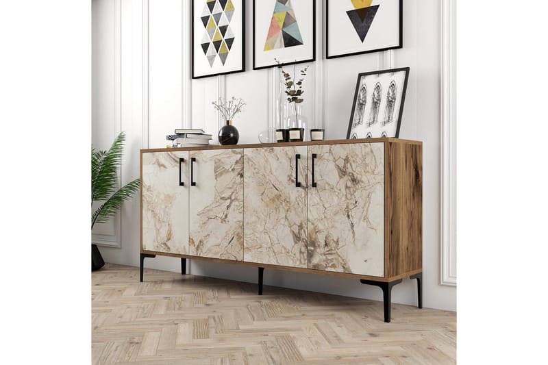 Desgrar Konsolbord 160x78 cm - Brun - Møbler - Borde - Aflastningsbord - Konsolbord & sidebord