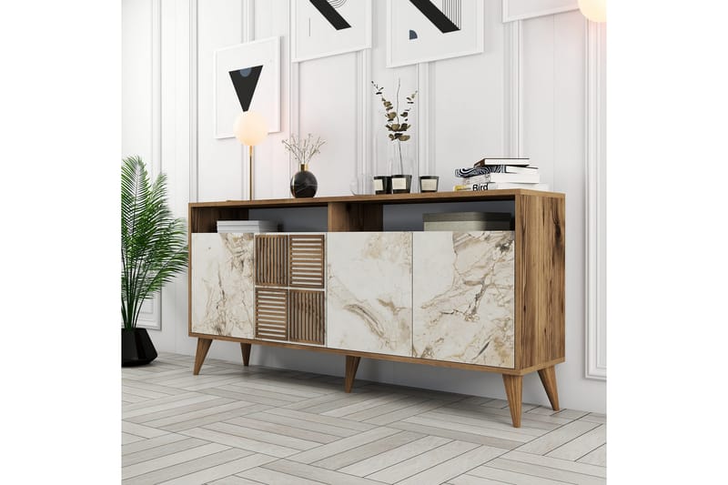 Desgrar Konsolbord 160x78 cm - Brun - Møbler - Borde - Aflastningsbord - Konsolbord & sidebord