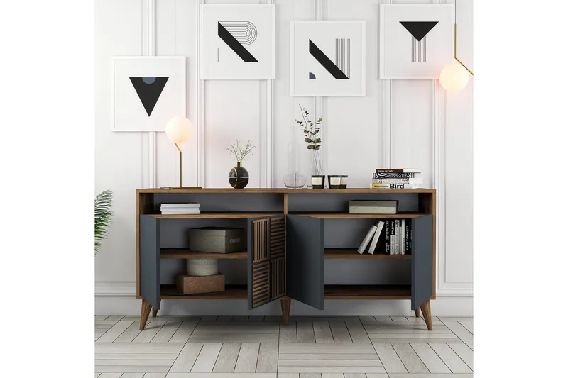 Desgrar Konsolbord 160x78 cm - Brun - Møbler - Borde - Aflastningsbord - Konsolbord & sidebord