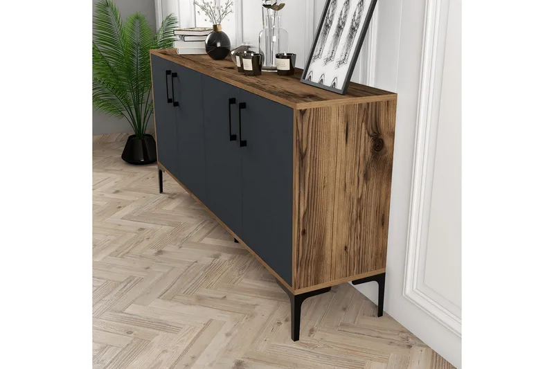 Desgrar Konsolbord 160x78 cm - Brun - Møbler - Borde - Aflastningsbord - Konsolbord & sidebord