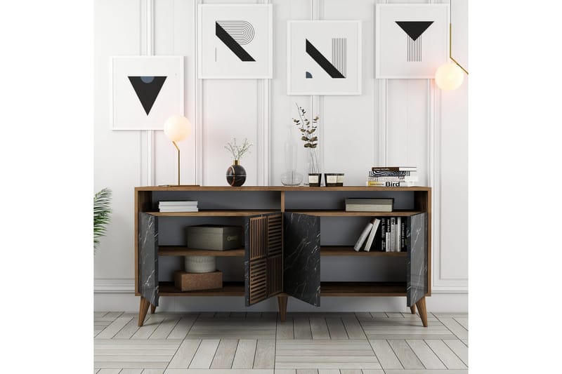 Desgrar Konsolbord 160x78 cm - Brun - Møbler - Borde - Aflastningsbord - Konsolbord & sidebord