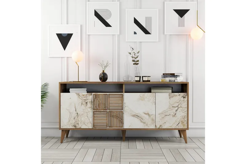 Desgrar Konsolbord 160x78 cm - Brun - Møbler - Borde - Aflastningsbord - Konsolbord & sidebord