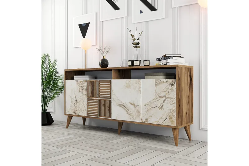 Desgrar Konsolbord 160x78 cm - Brun - Møbler - Borde - Aflastningsbord - Konsolbord & sidebord