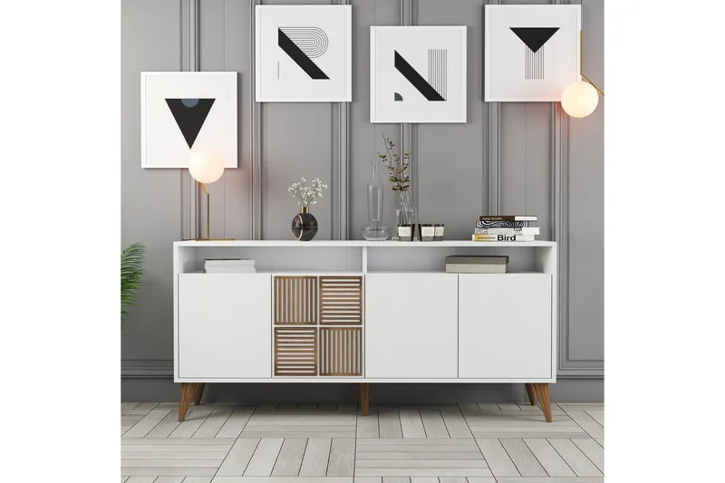 Desgrar Konsolbord 160x78 cm - Hvid - Møbler - Borde - Aflastningsbord - Konsolbord & sidebord