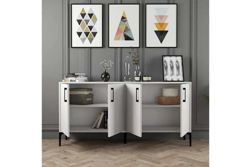 Desgrar Konsolbord 160x78 cm - Hvid - Møbler - Borde - Aflastningsbord - Konsolbord & sidebord